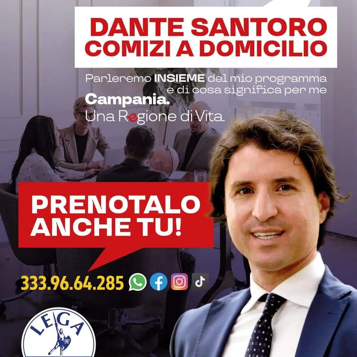 elezioni regionali campania santoro comizi domicilio