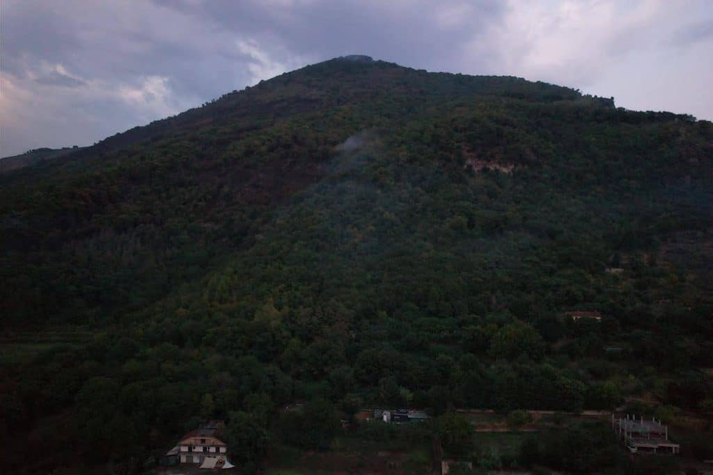 Roccapiemonte incendio Monte Caruso