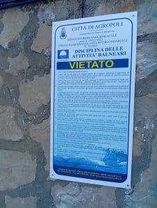 Agropoli divieto falò