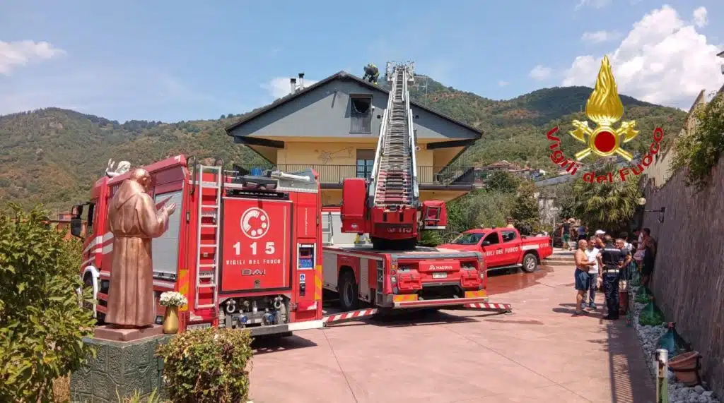 Olevano incendio