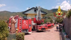 Olevano incendio