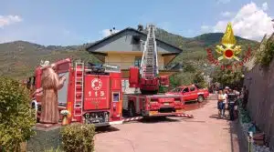 Olevano incendio