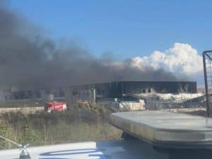 Incendio Battipaglia giffoniello