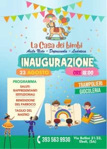 eboli inaugurazione asilo nido casa bimbi