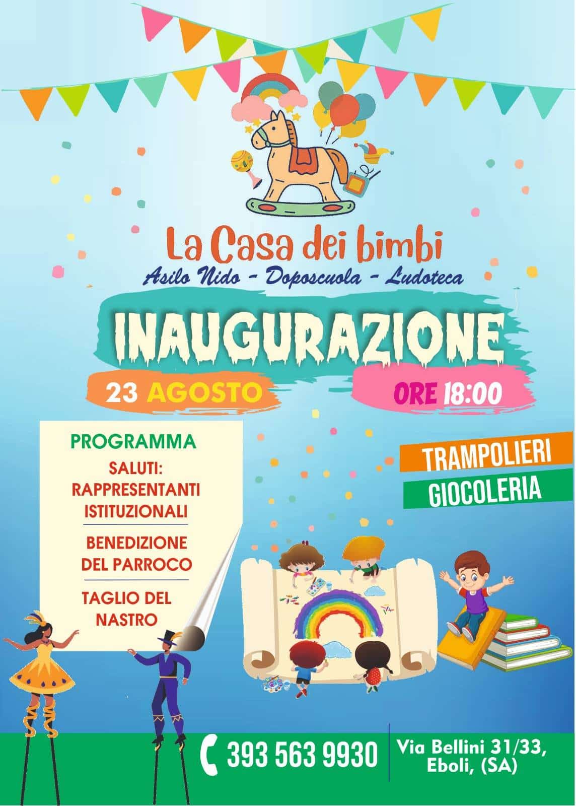 eboli inaugurazione asilo nido casa bimbi