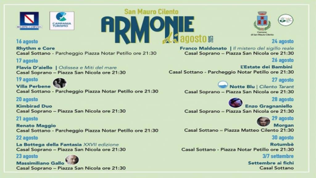 san mauro cilento armonie agosto 2025