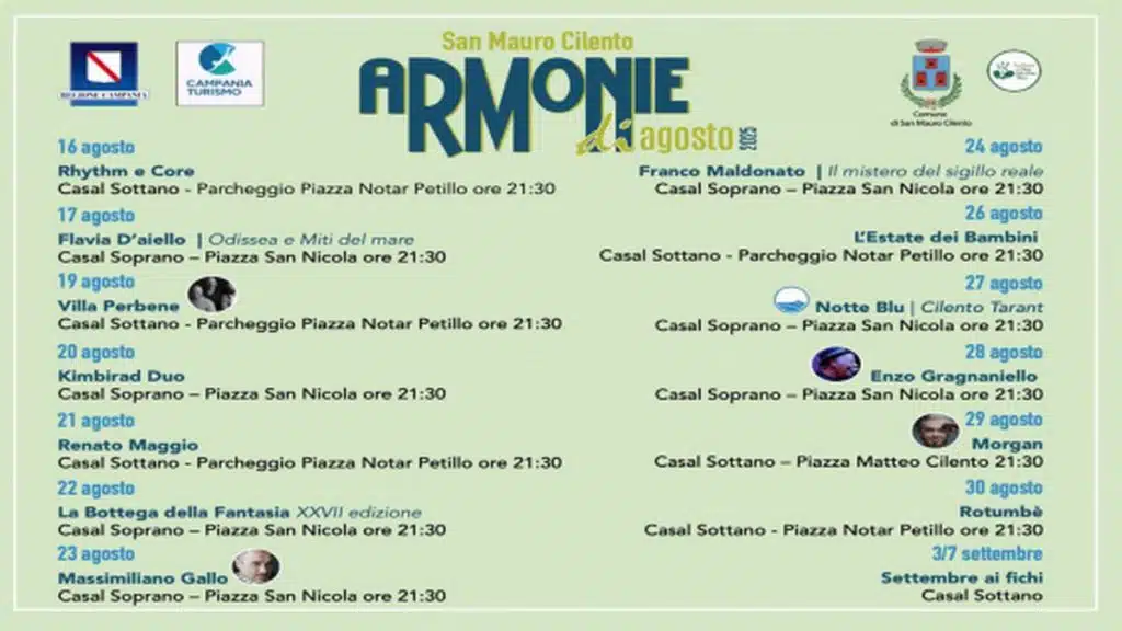san mauro cilento armonie agosto 2025