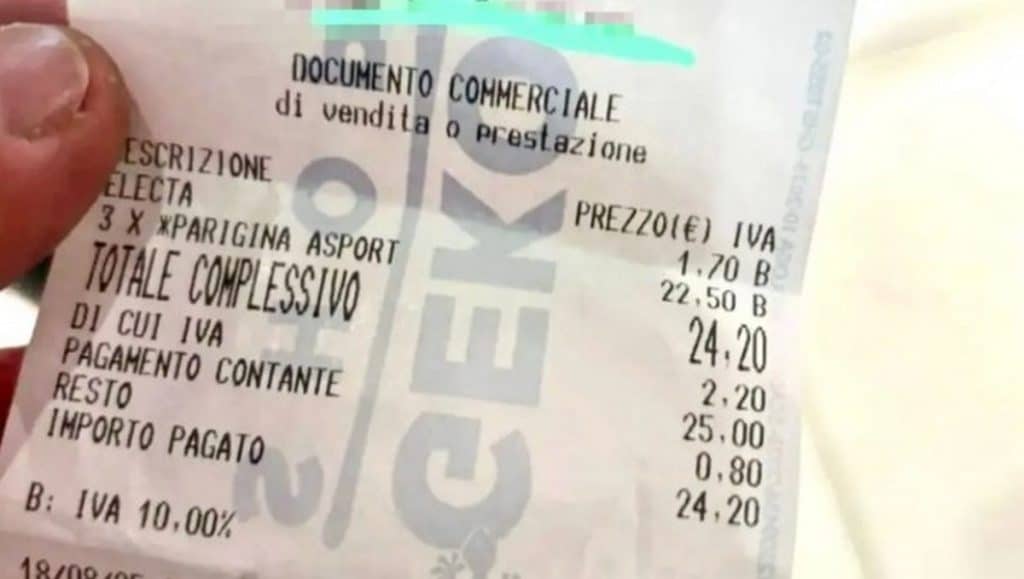 aeroporto capodichino scontrino polemica