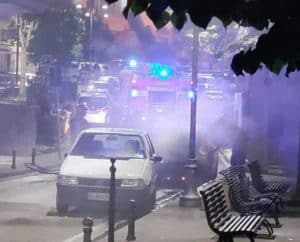 incendio auto nocera inferiore 23 agosto