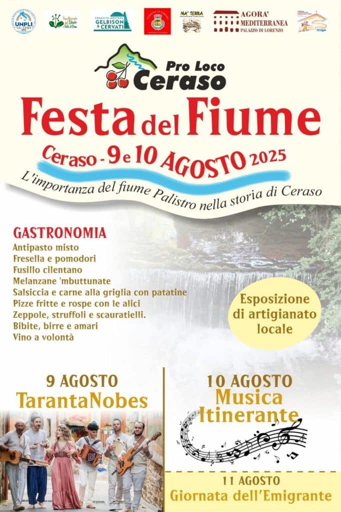 festa fiume ceraso 9-10 agosto 2025