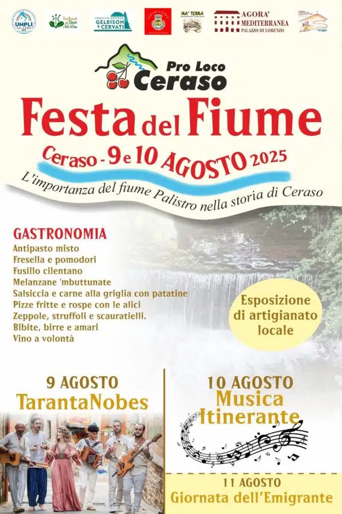 festa fiume ceraso 9-10 agosto 2025