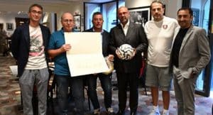 salernitana dirigenza ricevuta norcia sindaco boccanera