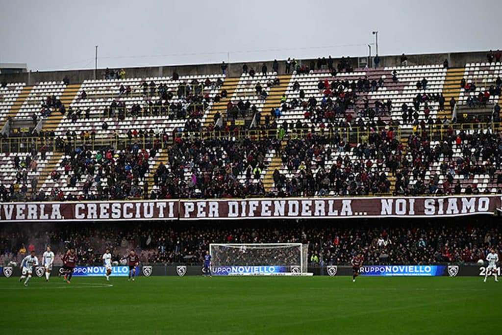 salerno-atalanta U23 protesta curva sud assenza