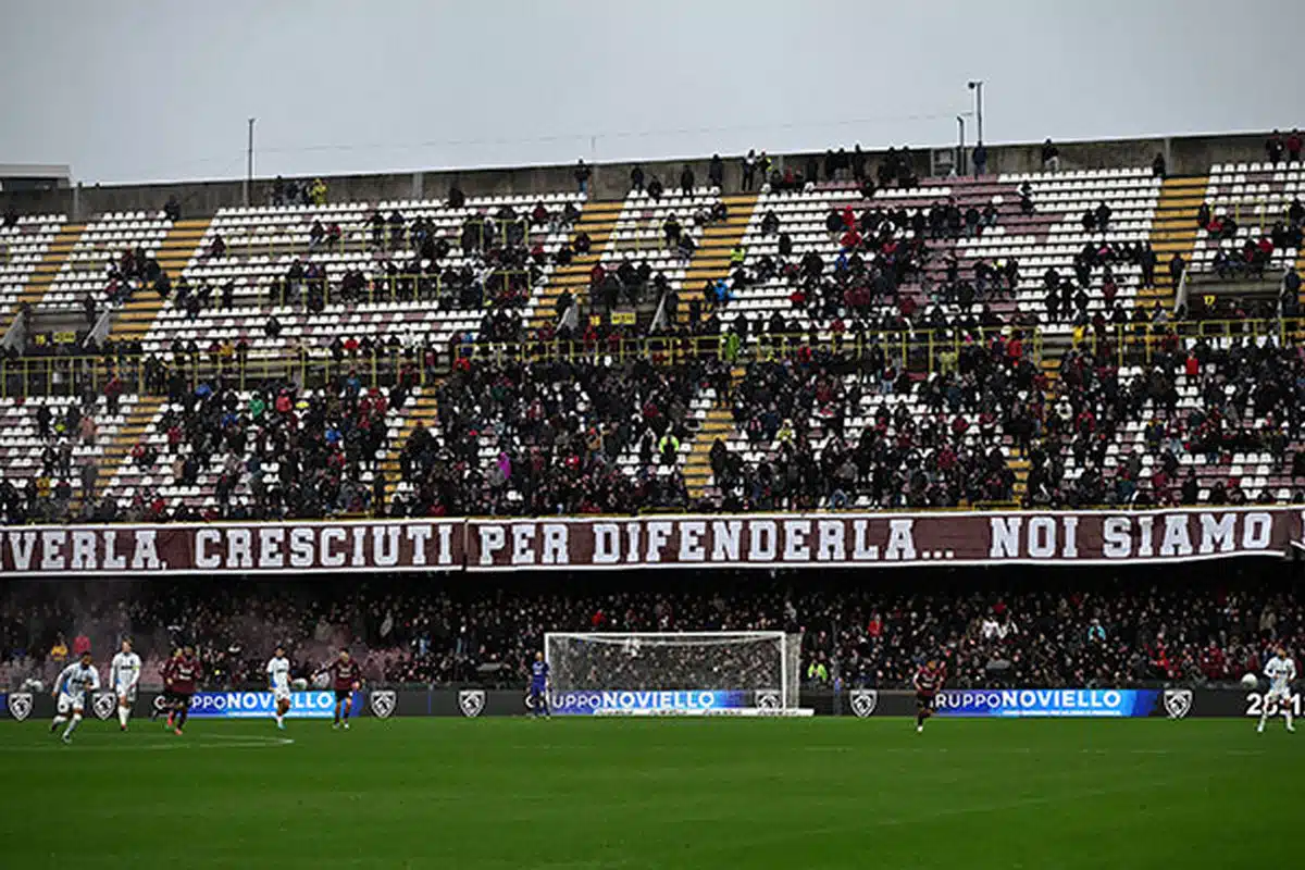 salerno-atalanta U23 protesta curva sud assenza