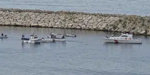 Salerno recupero peschereccio affondato