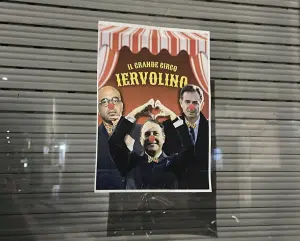 salernitana volantini proprietà circo protesta satira
