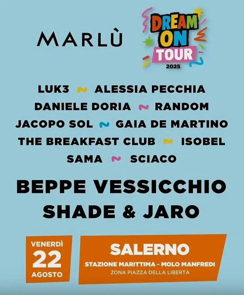 marlù dream on tour salerno