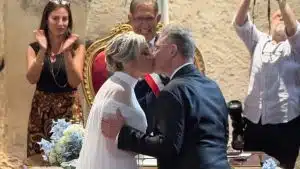 Ignazio La Russa al matrimonio tra Ciriello e Campitiello