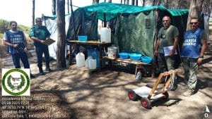 capaccio foce sele smantellato accampamento abusivo