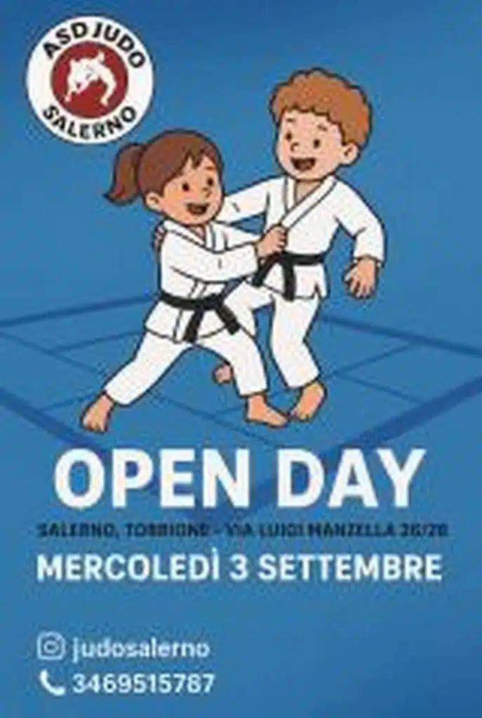 asd judo salerno open day gratuito 3 settembre