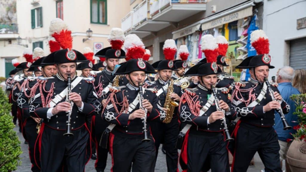 ravello concerto fanfara Reggimento Carabinieri Napoli