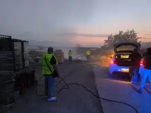 droni sorpreso appiccare incendio eboli denunciato