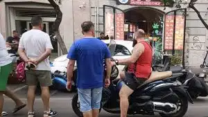 incidente scooter via Roma