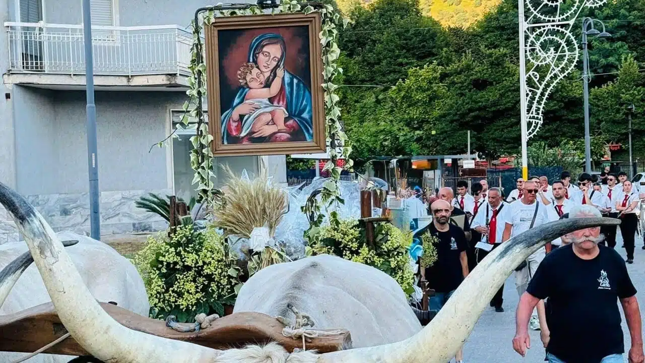 Baronissi carro Madonna Grazie