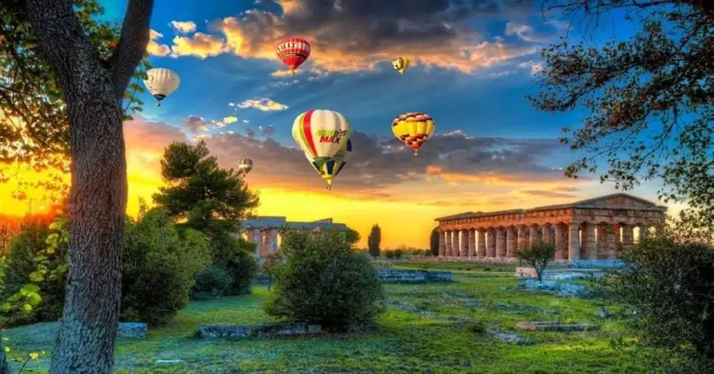 paestum festival mongolfiera 2025