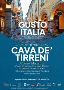 gusto italia tour cava de tirreni 26-28 settembre 2025