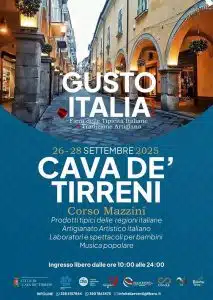 gusto italia tour cava de tirreni 26-28 settembre 2025