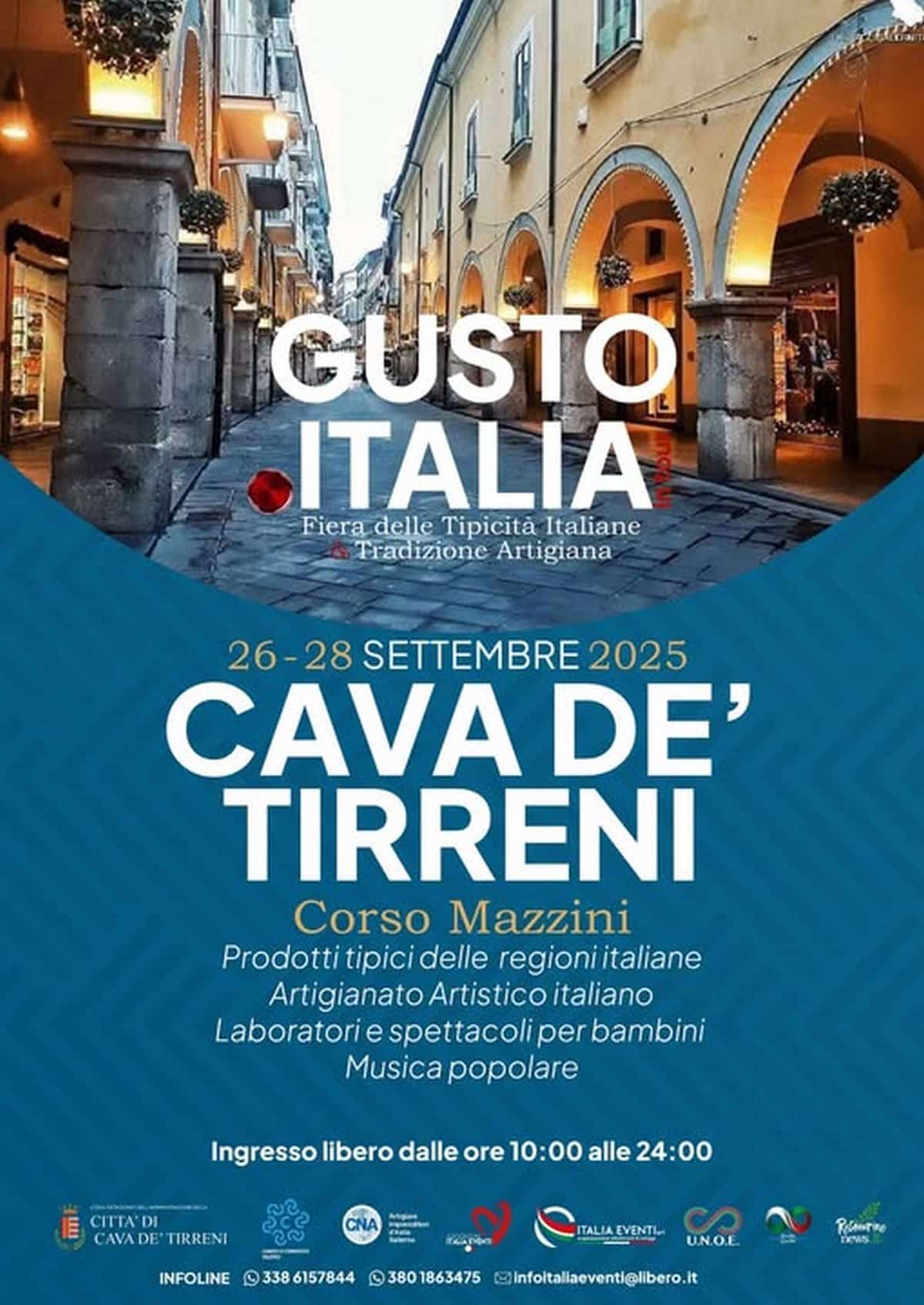 gusto italia tour cava de tirreni 26-28 settembre 2025