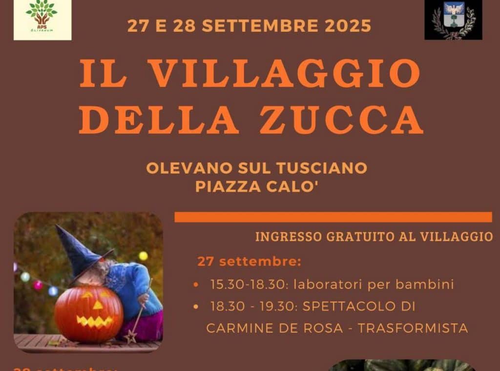 olevano sul tusciano villaggio zucca 2025