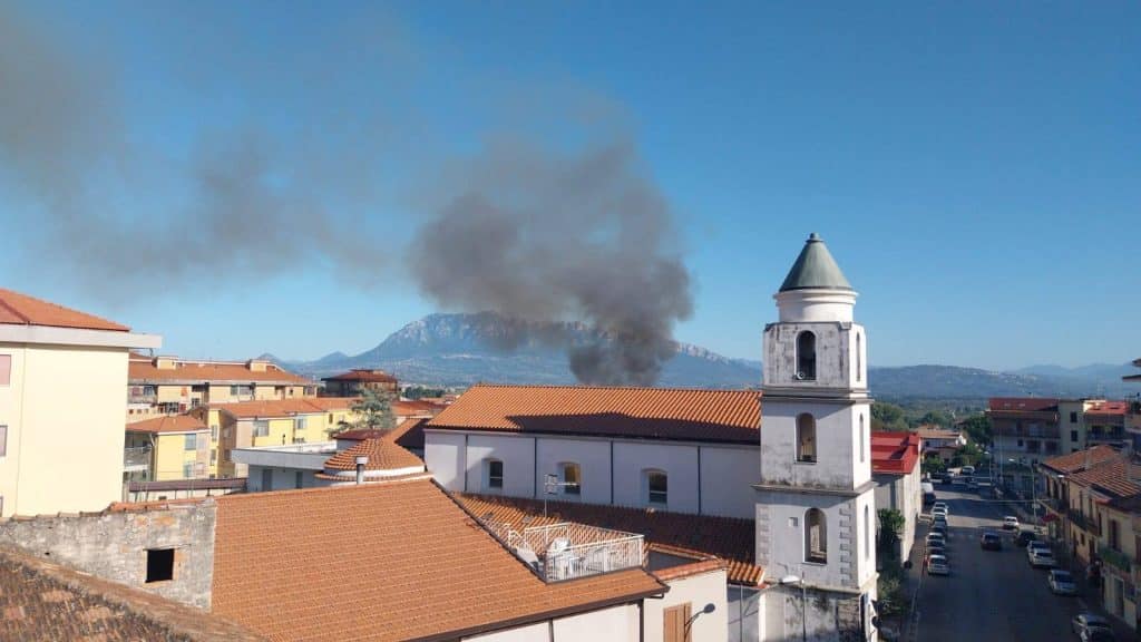 Eboli incendio Molinello
