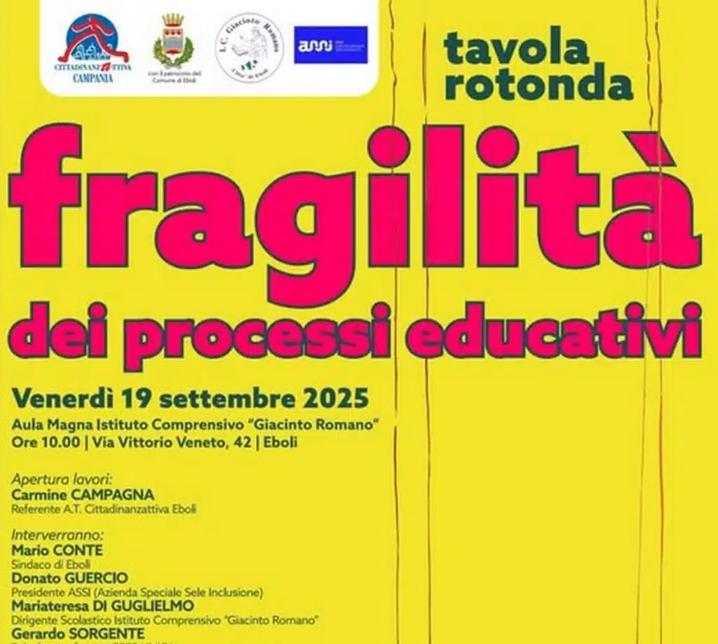 eboli dibattito educazione cittadinanza attiva 19 settembre