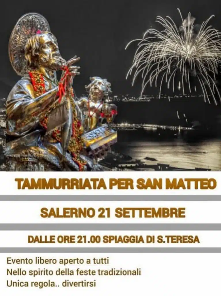 salerno tammurriata san matteo 2025