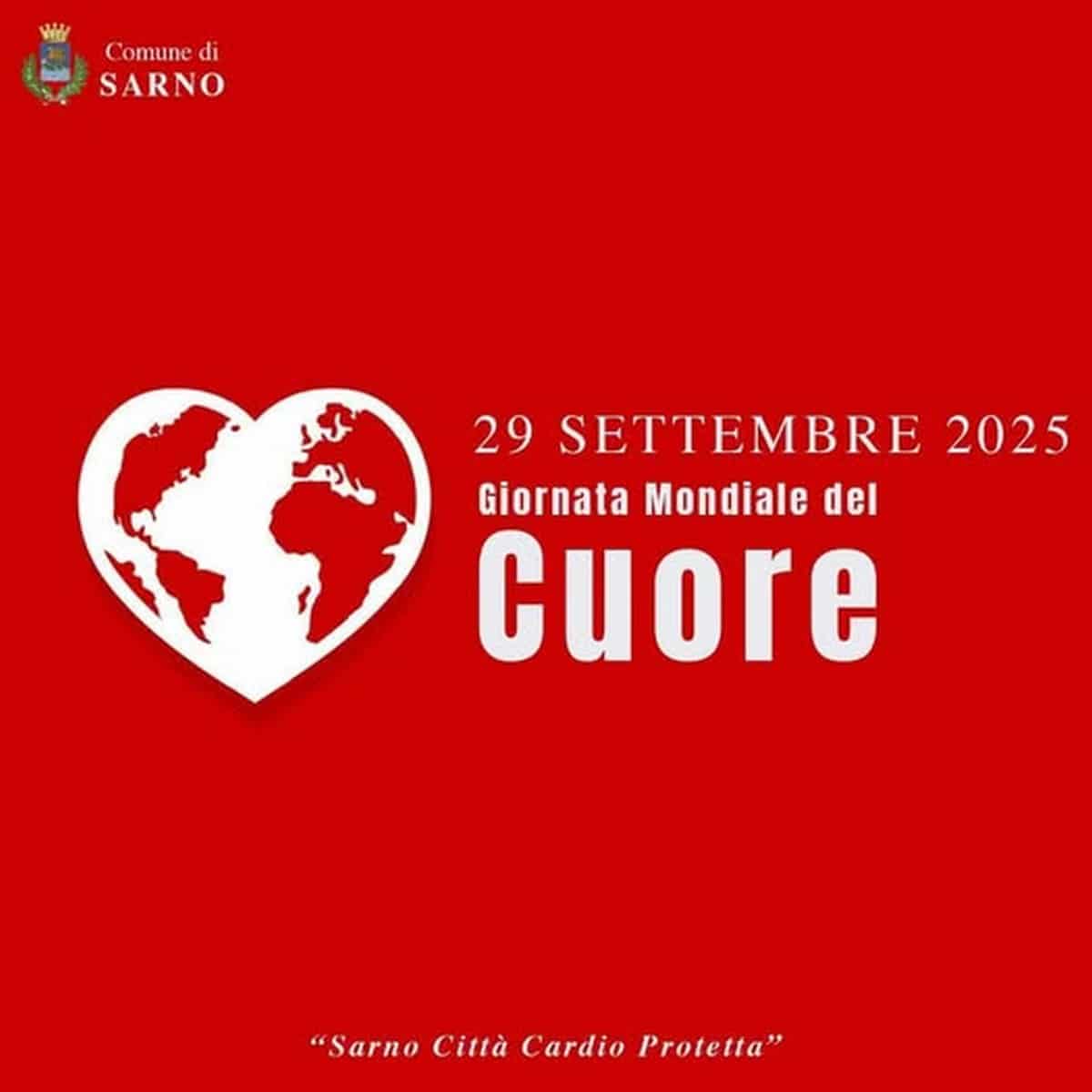 giornata mondiale cuore sarno città cardioprotetta sindaco