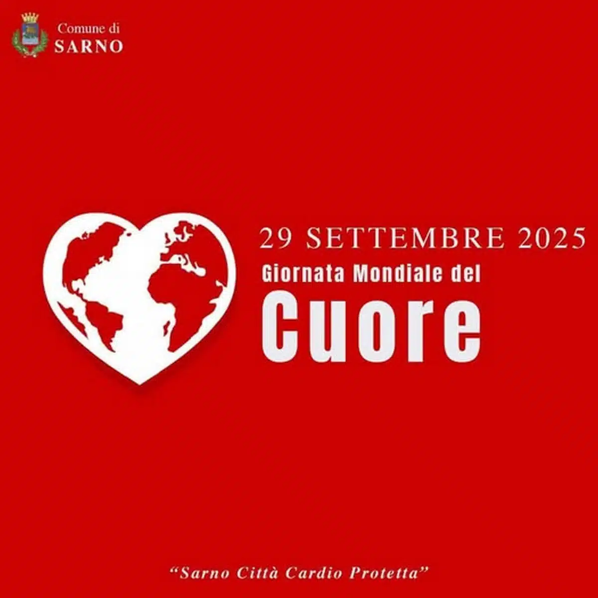giornata mondiale cuore sarno città cardioprotetta sindaco