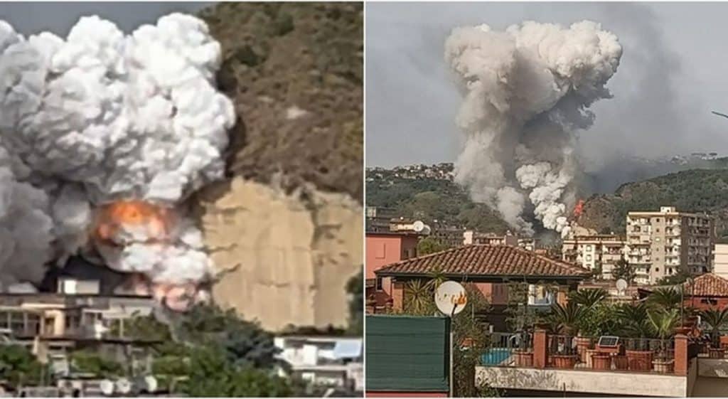 Esplosione in una fabbrica di fuochi d’artificio a Pianura: paura tra i residenti, nessun ferito