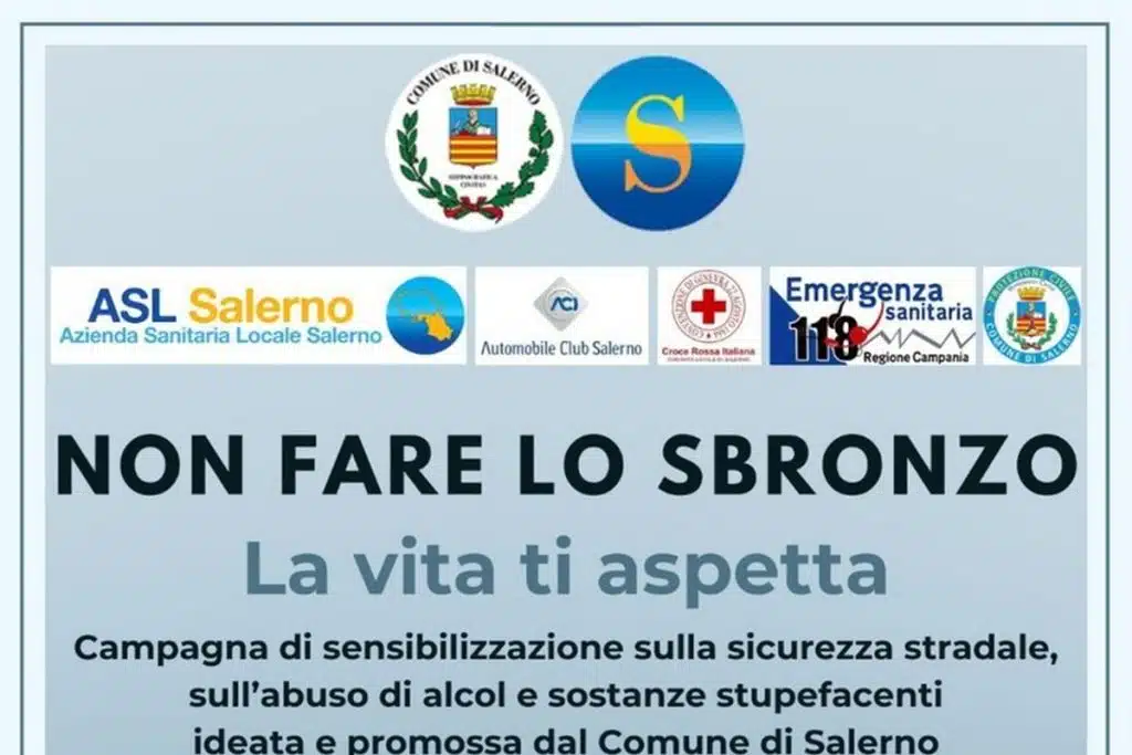 non fare sbronzo salerno progetto studenti sicurezza stradale