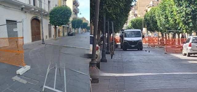 lavori riqualificazione via Libroia