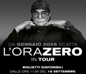 renato zero concerto eboli 4 aprile 2026