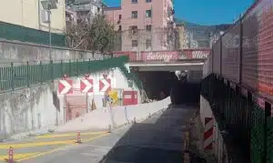 salerno chiusura sottopasso via santi martiri
