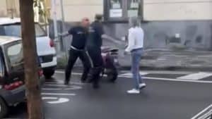 Pagani aggredito vigile