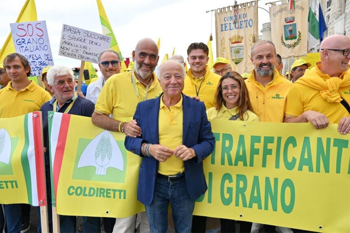 protesta crollo prezzo grano duro coldiretti campania bari
