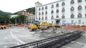 salerno ripresi lavori piazza cavour