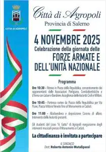 4 novembre agropoli giornata unità nazionale forze armate programma