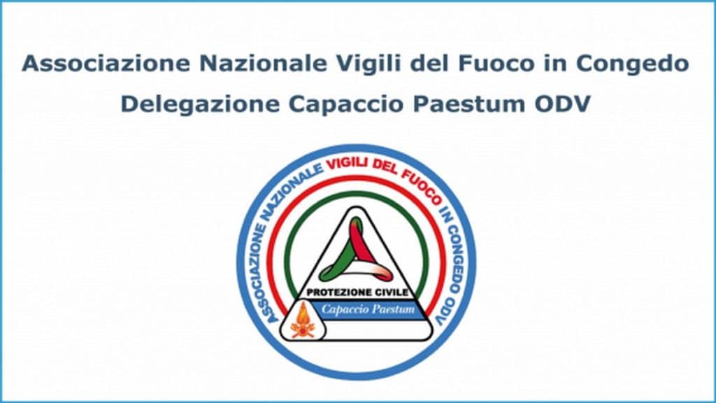 capaccio paestum vigili fuoco congedo solidarietà protezione civile