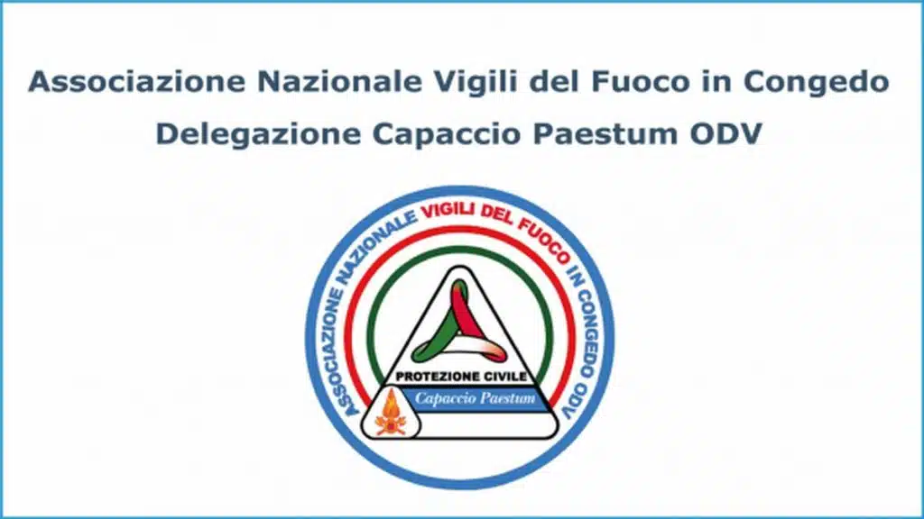 capaccio paestum vigili fuoco congedo solidarietà protezione civile