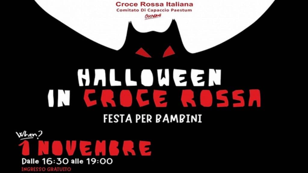 Halloween in Croce Rossa a Capaccio Paestum: divertimento e laboratori per i più piccoli
